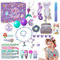 Adventskalenderboxen,Weihnachts-Countdown-Kalender | Adventskalender Mädchen mit Haarschmuck | Adventskalender für Mädchen mit Schmuckanhängern für Kinder, Haarschmuck-Schmuck, Adventskalender 2024, M