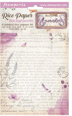 Motiv-Strohseide Backgrounds Lavender