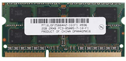 Rafstya Memoria RAM para Computadora PortáTil DDR3 2GB 2RX8 PC3-8500S 1066MHz 204Pin 1.5V RAM para Computadora PortáTil