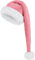 Newtic Samt Weihnachtsmannmütze für Erwachsene, Plüsch Nikolausmütze, Weihnachtsmütze Unisex Weihnachten Hut Weihnachtsmütze für Damen Herren Lange Weihnachtsmütze (Rosa)