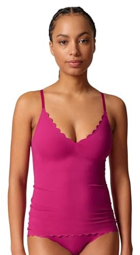 Skiny Damen Spaghettishirt mit herausnehmbare Pads Micro Essentials 084261 Gr. 40 in Fading Thistle