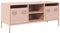 vidaXL Meuble TV Rose 101,5x39x43,5 cm Acier laminé à Froid, Support TV, Buffet TV, Armoire HiFi, Banc TV, Armoire en métal, Meuble multimédia
