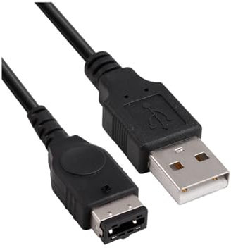 JZK 1.2 m USB-Ladekabel, kompatibel mit Nintendo Gameboy Advance SP, Ersatz-Ladekabel, kompatibel mit Nintendo DS-Konsole