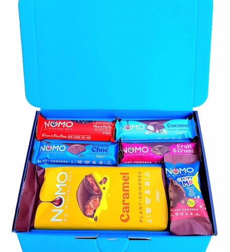 NOMO Chocolate Selection Hamper Gift Box | Caramel | Free From, Gluten Free, Dairy Free, Egg Free, Nut Free, Vegan & Vegetarian | Hamper Exclusive To INTERGALACTIC SWEETS