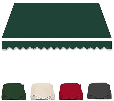 XUOUP Markisenstoff Ersatz Einziehbares Markisen Ersatzstoff Wasserdichtes Polyester UV Beständig Wind und Regendicht Ersatztuch für Balkone Von Einkaufszentren