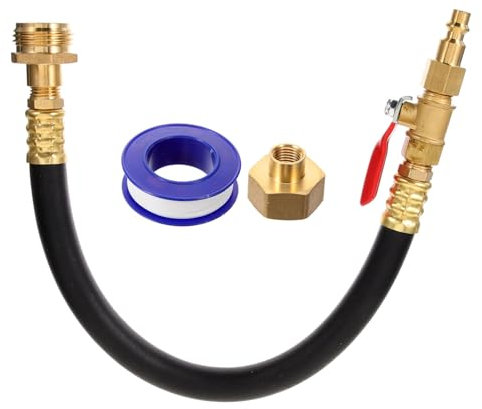 Happyyami Sprinkler Blowout Adapter Satz Schnellanschluss Ausblasstopfen für Wohnmobile Hochfester Metalladapter Winterfestmachset Einsetzbar für Gartenschläuche und Boote