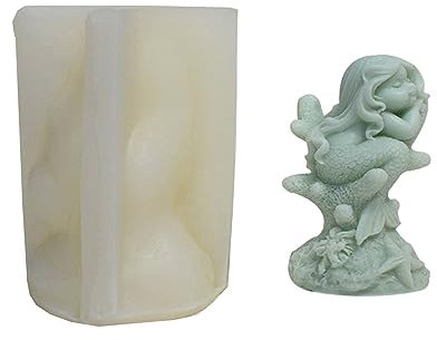 Moule en silicone unique en forme de sirènes 3D parfumé