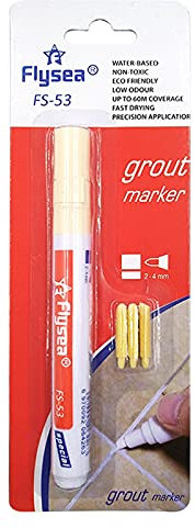 Rotulador Penfea 5 ml para reparación de lechada de azulejos, herramientas de restauración y mejora de 5 segundos para reparar paredes (beige, talla única)
