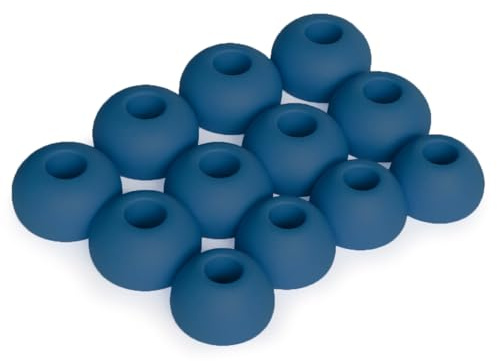 Okuli 12 x Silikon Ohrstöpsel Ohrhörer Gummi Tipps Für JBL Endurance Race Kopfhörer Ohrhörer in Blau
