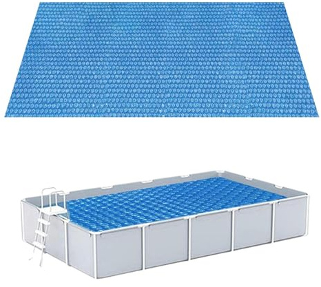 Couverture De Piscine Solaire, Pliable Bâche Solaire Film D'isolation Thermique pour Piscine, Bache Piscines Chauffante Hors Sol De Jardin Spa Piscines Protection