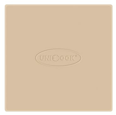Unicook Quadratischer Pizzastein 28 cm - Pizza Backstein für Backofen und Grill, Backofenstein aus Cordierit für knusprigen Pizzaboden, Brot, Keksen