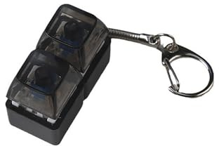PLCPDM Tester per interruttori della Tastiera Meccanica, Giocattolo Portachiavi con Luce a LED, Pressione nitida e copritasti Colorati traslucidi, per Amanti della Tastiera Meccanica