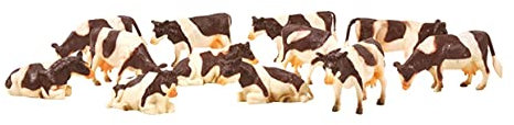 Unbekannt Kids Globe 571968 – Cows Multi-Coloured Flat Standing Pack of 12