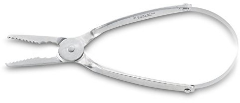3 Claveles Pinza PEQUEÑOS MARISCOS INOX con Muelle 17.5 CM D 3C Cortamariscos, Plata