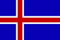 U24 Fahne Flagge Island 150 x 250 cm