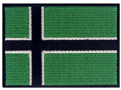 Vinland Wikinger Flagge Emblem Leif Erikson Bestickter Aufnäher zum Aufbügeln/Annähen