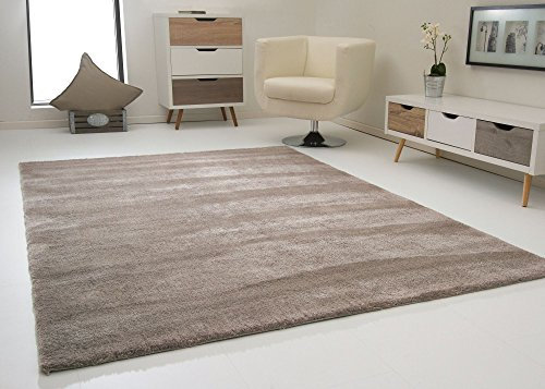 Steffensmeier Designer Teppich Modern Nicki in Taupe, Ökotex Zertifiziert, Größe: 60x120 cm