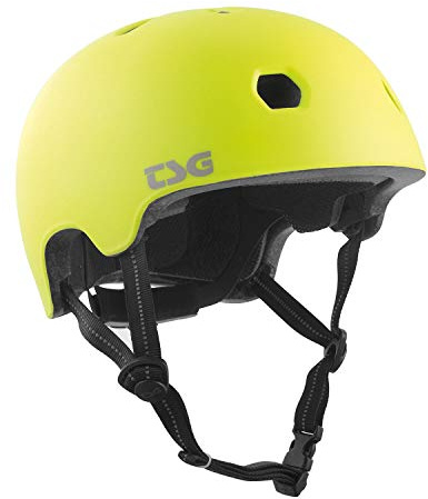TSG Kinder Meta Solid Color Helm, Satin Acid Yellow, XXS/XS