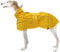 MOREZI Windhund-Regenmantel, regenfest/wasserdicht, hoher Bund mit verstellbarem Kordelzug und Hüftgurt, geeignet für Windhunde und ähnliche mittlere und große Jagdhunde-Gelb-L