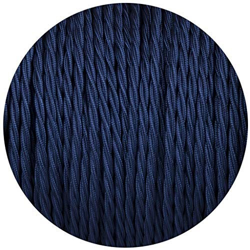 1 Meter Vintage 3-adriges, verdrilltes Elektrokabel, stoffummantelter Draht, italienisches geflochtenes 0,75 mm Elektrokabel, flexibler Draht für die Beleuchtung anderer Geräte