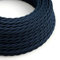 3 Conductor 1m Dark Blue Italian Coloured 3.28ft Vintage 3 Core Twisted Electric Cable Fabric Covered Wire Italian Braided 0.75 mm Electrical Cable Flexible Wire for Lighting Other Appliances