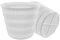 E.T.I. s.r.l. Fuscelle per Ricotta e Formaggi 700 Grammi (10 Pezzi) - Bianca - Mold per Formaggio e Ricotta - BPA Free - Design Minimalista o Funzionale