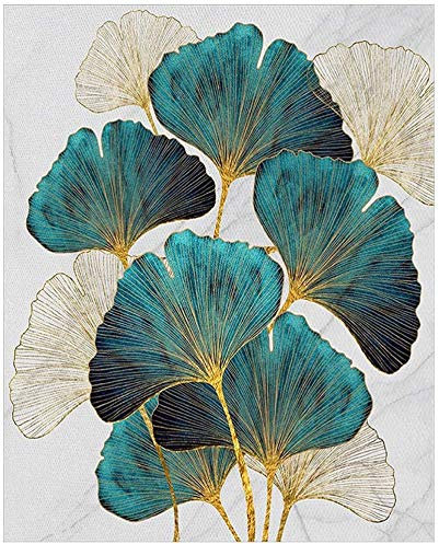 SWECOMZE Diamond painting ginko, 5D DIY Diamond Painting Full Drill für Erwachsene Kreuzstich Kit Diamant Malerei Diamond Art Kits (40 * 50cm)