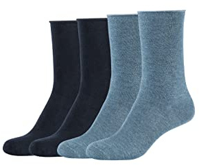 s.Oliver Damen Socken 4er Pack 35/38 stone melange+navy