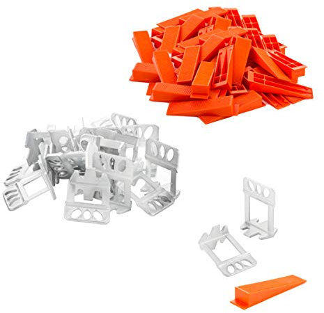 LST Nivelliersystem Set 400x hohe Zuchen XL 2mm + 100x Keile Fliesen 12-20mm