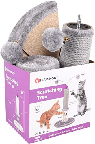 Flamingo F Tree Scraper Lia Grey 30 x 30 x 59 cm