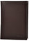 Charmoni Grand Classique Portefeuille en Cuir Protection RFID Blocage Homme (12V RFID Marron foncé)
