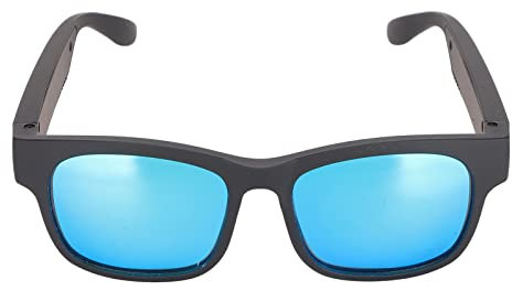 Dpofirs Smart Glasses for Men and Women, Wireless Bluetooth Music Sunglasses Stereo Handfree Headphone for Mobile Phones and Tablets(space blue)
