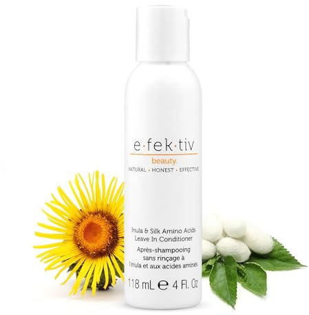 e.fek.tiv beauty Inula Plus Silk Amino Acids Leave In Conditioner - Deep Moisturizing Formula Rich in Nutrients - Color Protecting - Travel Size - Vegan - Sulfate-free - Clean Formula - Unisex - 4 Oz