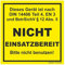 500x Gerät ist nach DIN 14406 Nicht Einsatzbereit Feuerlöscher Aufkleber