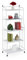 Relaxdays Standregal, Stahl, HxBxT: 133 x 56 x 28 cm, Regal Küche & Bad, 5 Gitterablagen, Metallregal stehend, weiß
