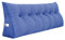 VERCART Rückenkissen Keilkissen Rückenlehne Kissen für Bett Sofa Kopfteil Gepolstert Bettkissen Wandkissen Sofakissen Groß Rueckenkissen Couchkissen Dekokissen Kordsamt Jeans Blau 180cm