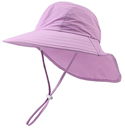 XIAOHAWANG Bebé Sombrero del Sol Gorra de Protección del Cuello del Niño Niña Niños Verano UV Gorra de Protección del Sombrero de Playa