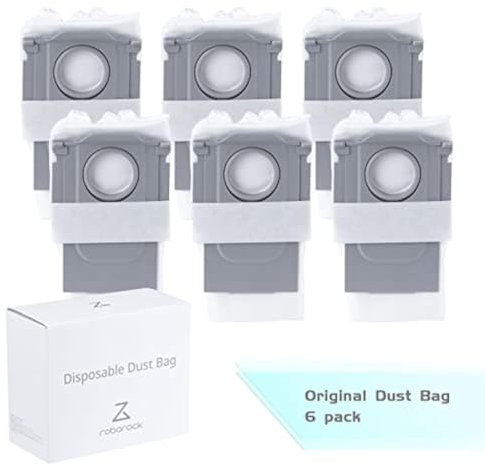 roborock Original Zubehör-Kit, Staubbeutel für S7 Max Ultra/S8 Pro Ultra/S8+/Q7 MAX/S7 MaxV Ultra/S7 Pro Ultra Absaugstaion 6er Pack