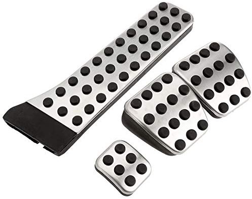 Hbaebdoo 4 Teiliges Edelstahl Pedal für - W202 W203 W204 W124 W210 W211 W212 W218 X204 R172 R231 C E
