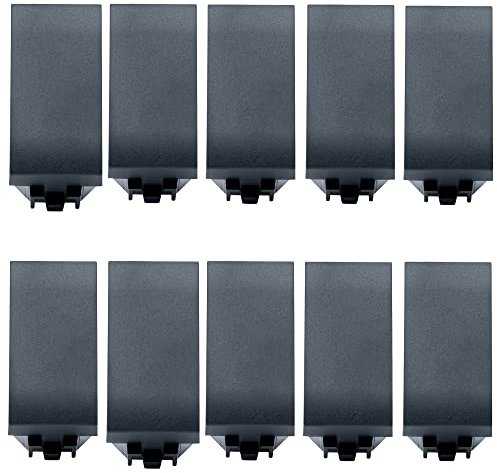 BRATEK 10 Pezzi Copriforo compatibile con interruttore bticino living - Frutti elettrici copriforo nero compatibile con frutti bticino