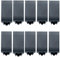 BRATEK 10 Pezzi Copriforo compatibile con interruttore bticino living - Frutti elettrici copriforo nero compatibile con frutti bticino