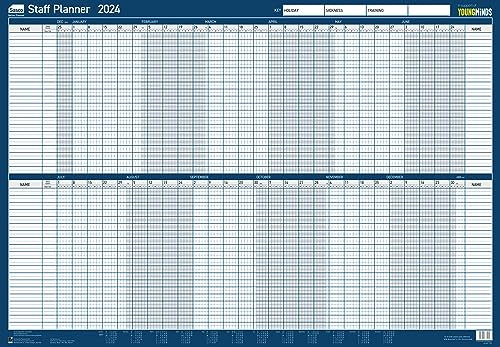 Sasco Unmontierter Jahresplaner 2024 Poster (915 x 610 mm) 2410229