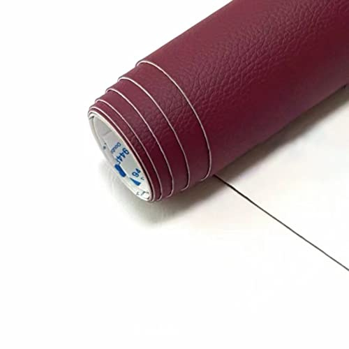 1 Stück Leder Reparatur Set Patch KitSelbstklebende PU Leder Reparatur Tape Patch Erste Hilfe für Sofa Auto Sitz Möbel Jacken Handtasche 100 X 120 CM LZ-weinrot