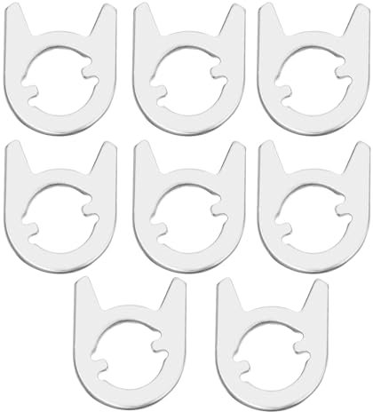 SG Store 8Pcs Cam Washers Replacement Door Lock Handle Spring Locator Plate for Repairing Internal Door Handles Door Accessories 33x27mm