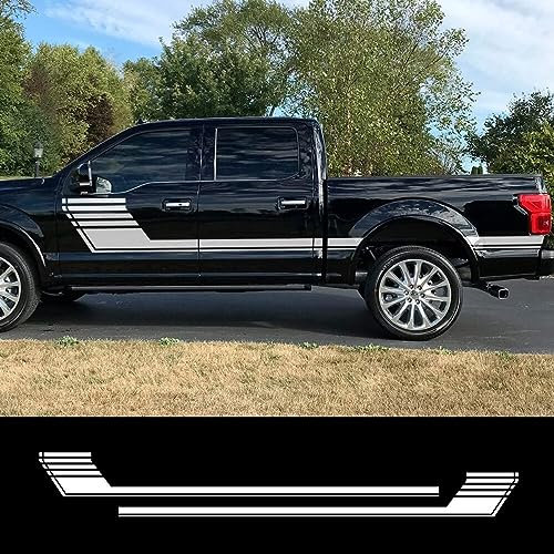 Karosserie Kofferraum Dekoration Aufkleber Taille Linien Aufkleber Tür Seitendekor Aufkleber für Ford F150,B-White