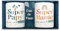 DECOHO - Estuche Duo Mugs de cerámica Papy y Abuelita, 33 cl