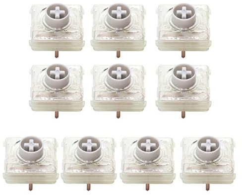 LERONO MX Switches Cherry MX Low Profile Silver Switch Dünne Tastenschalter für mechanische Tastatur, lineare Schalter für mechanische Tastatur