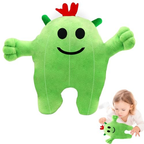 JOKILY Kuscheltier Cactus, Plüschtier Kaktus, Kaktus Kuscheltier, Stofftier Cactus, Kaktus Plüschtier, Plüsch Kaktus Super Weiche Gefüllte Spielzeug Plüsch für Home Deko Kinder Geschenk 20 cm(Grün)