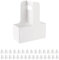 PKGMAGIC 30 Porte-boissons en Carton Blanc avec Poignées pour Tasses de 12 à 20 oz, Porte-gobelet à café à Emporter pour Boissons Chaudes et Froides, Plats à Emporter