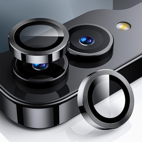 Muigi Camera Lens Protector for Samsung Galaxy Z Flip 6 5G Case Cover,Shatterproof, Ultra-HD 9H Tempered Glass Camera Screen Protector Metal Ring Cover Film 2024 Accessories Black 